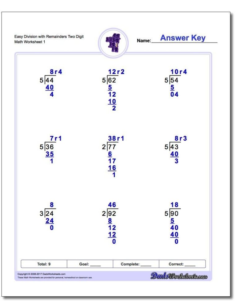 Printable 7th Grade Long Division Problems