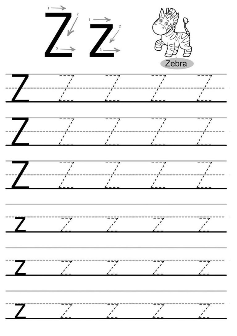 Alphabet Worksheets For Kindergarten A To Z