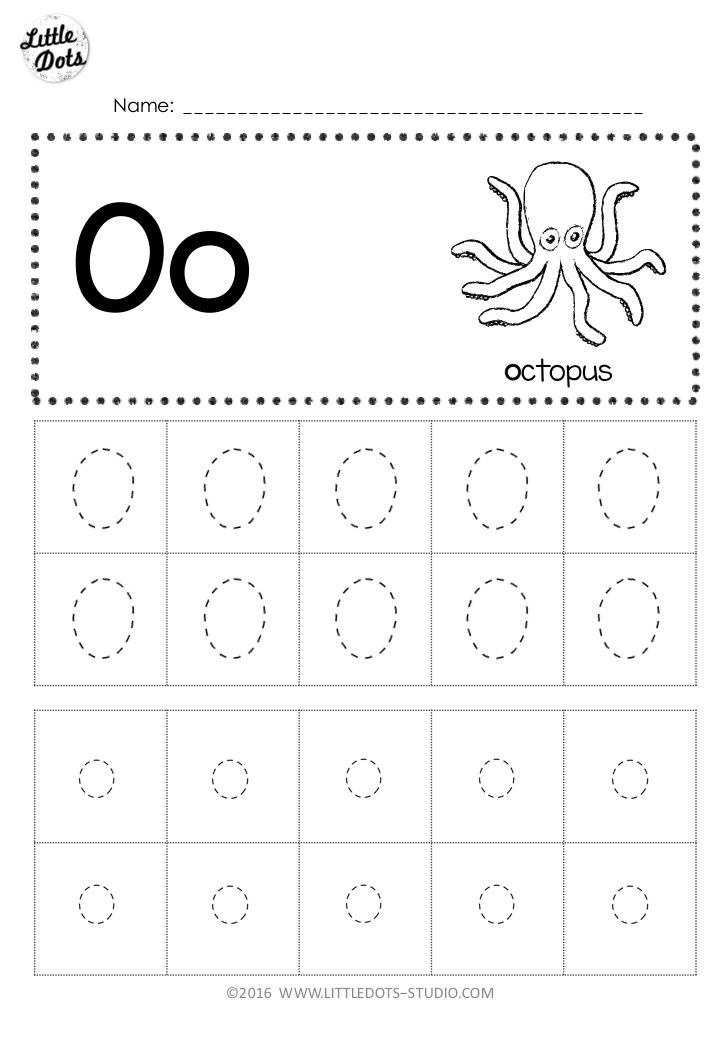 Letter Tracing Worksheets For Kindergarten