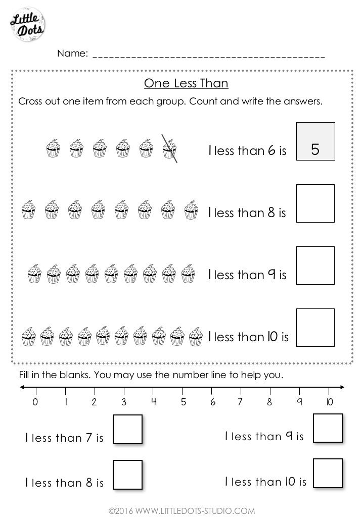 Subtraction Worksheets For Grade 1 Up To 10