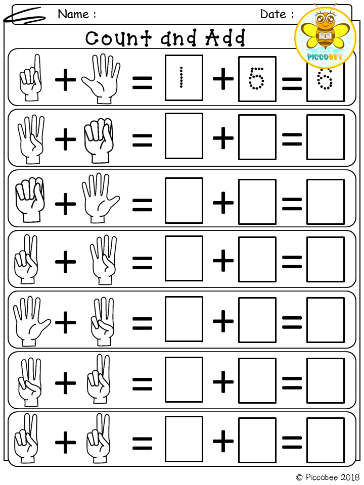 Printable Free Math Worksheets First Grade