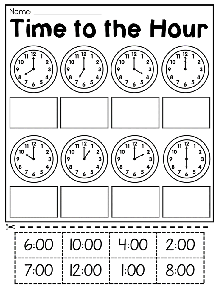 1st Grade Telling Time Worksheets Pdf