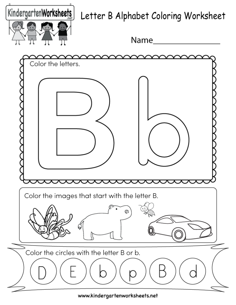 Preschool Worksheets Alphabet B