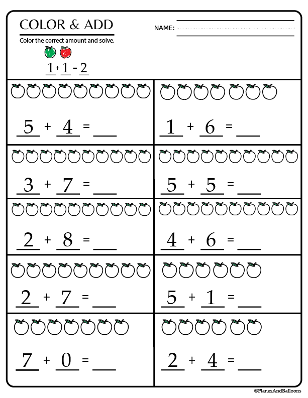 Kindergarten Math Worksheets Pdf Free