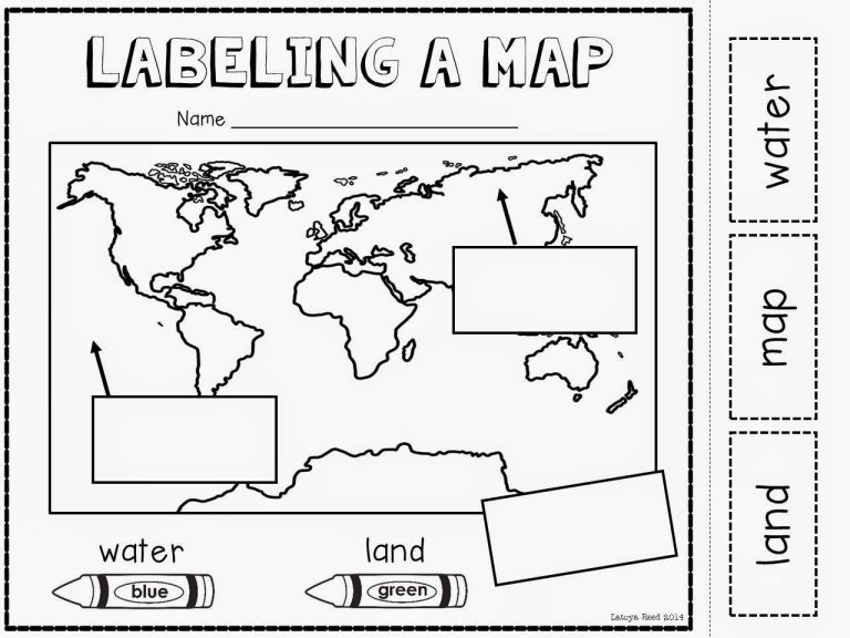 1st Grade Map Worksheets For Kids