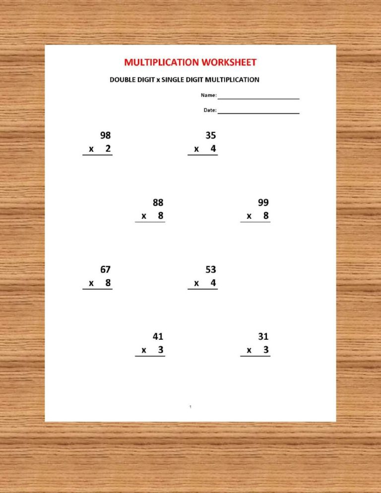 Printable 5th Grade Math Worksheets Pdf