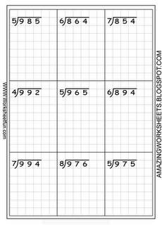 Division Worksheets Grade 3 No Remainders