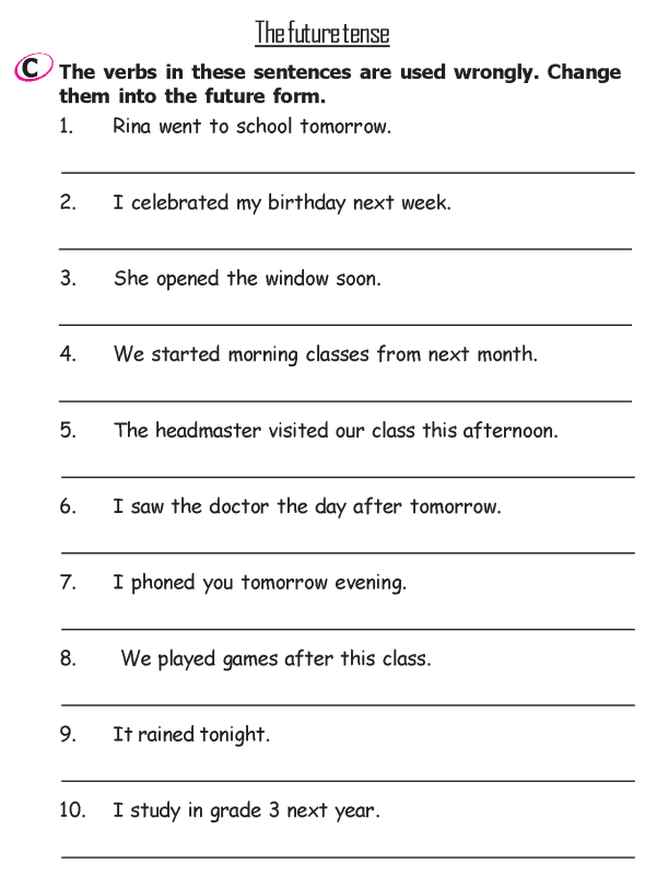 English Worksheets For Grade 2 With Answers