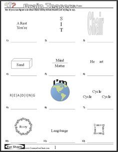 Common Core Sheets Brain Teasers 2