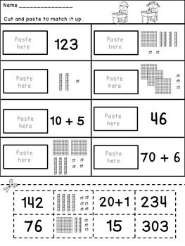 1st Grade Place Value Worksheets Grade 2