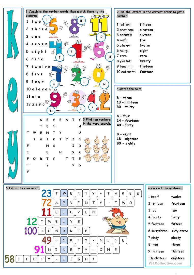 English Esl Worksheets For Kids