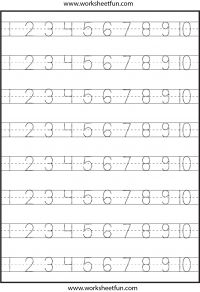 Free Tracing Worksheets Numbers