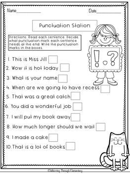 2nd Grade Punctuation Worksheets For Grade 2