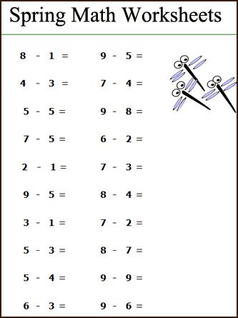 Addition Worksheets For Grade 1 One Digit