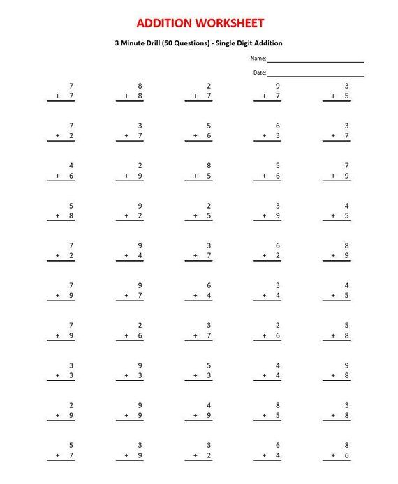 Addition Worksheets Pdf Grade 2