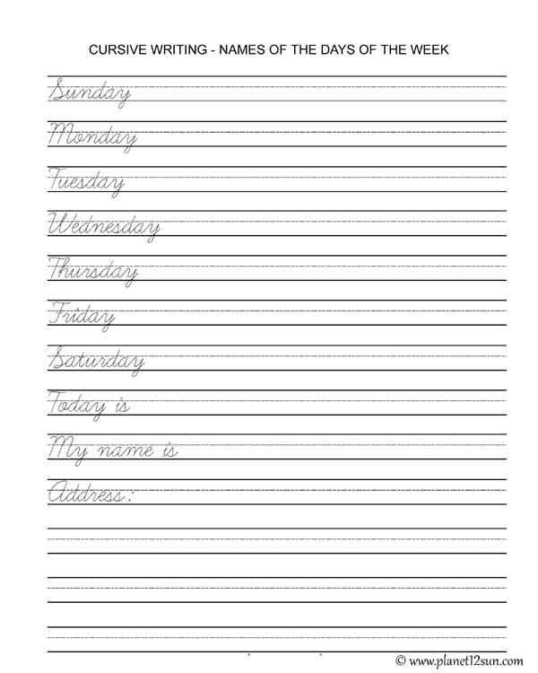 Handwriting Practice Sheets Pdf