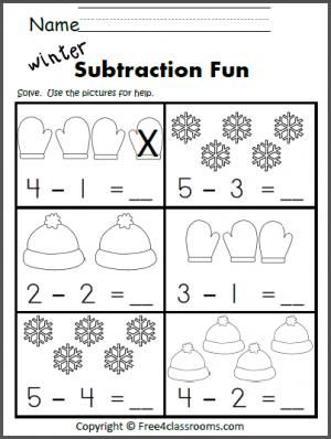 Subtraction Worksheets With Pictures Free