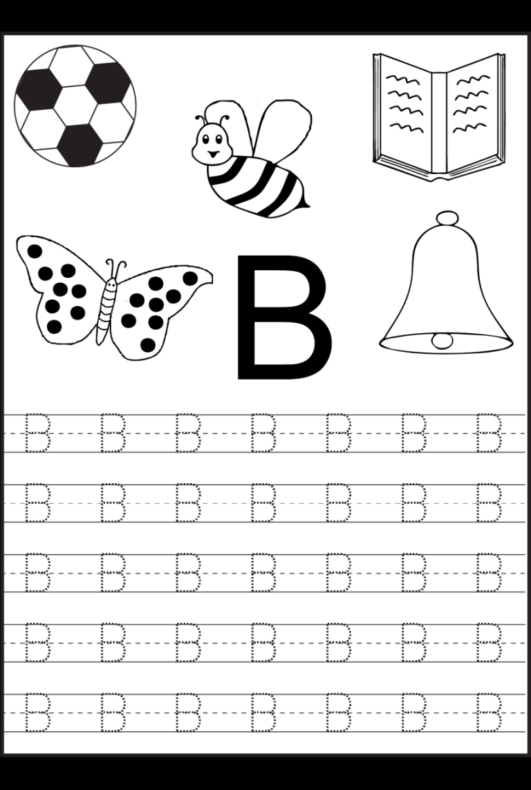 Tracing Letters Worksheets Preschool