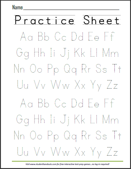 Alphabet Worksheets Pdf Free Download