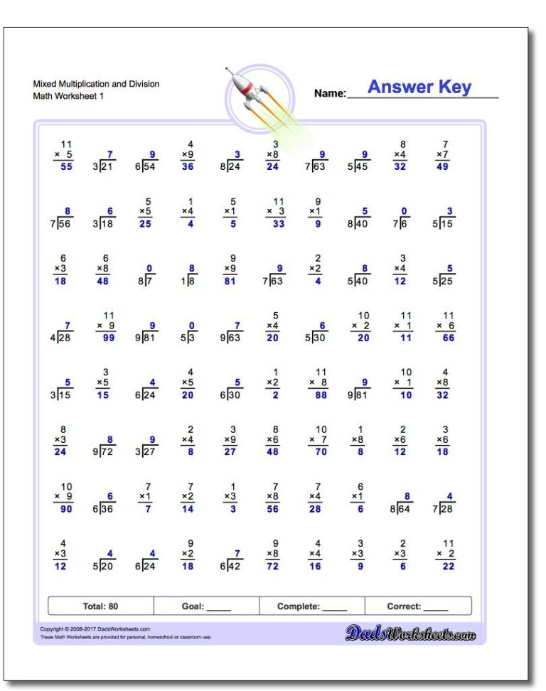 Fourth Grade 4th Grade Math Worksheets Multiplication