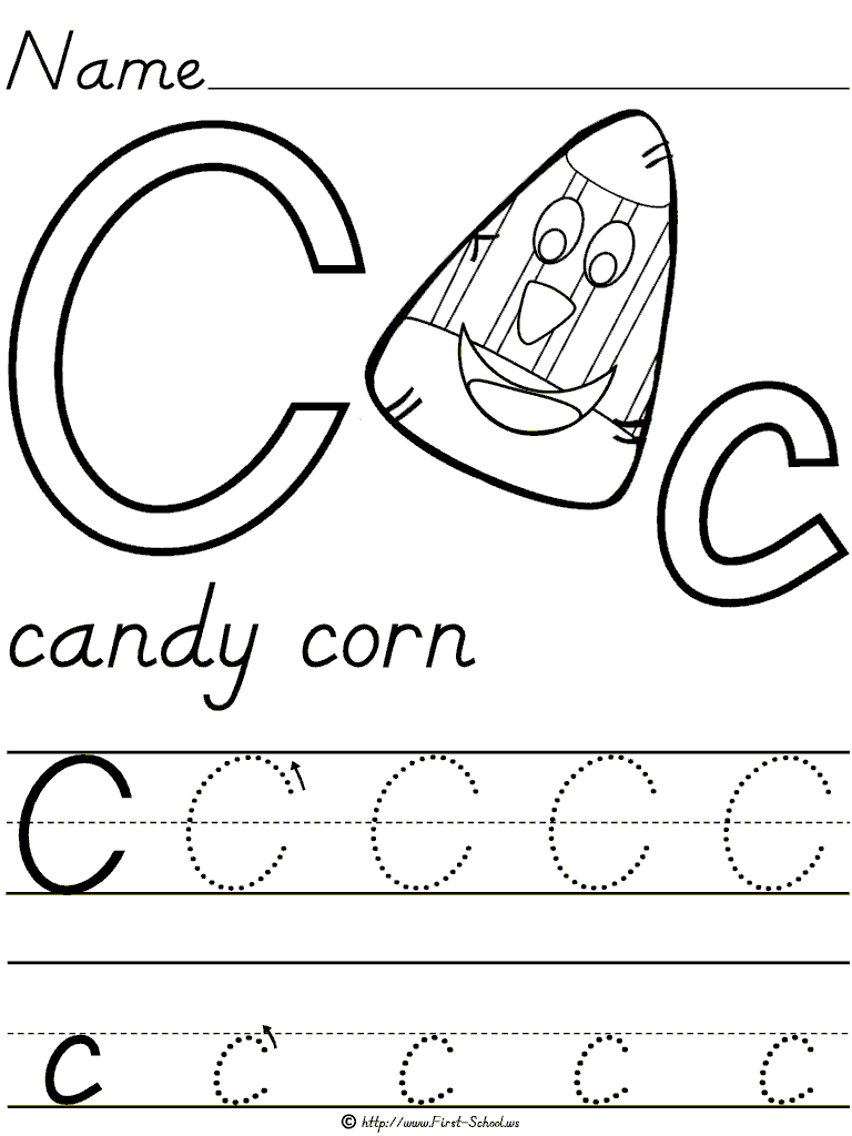 Preschool Worksheets Alphabet C