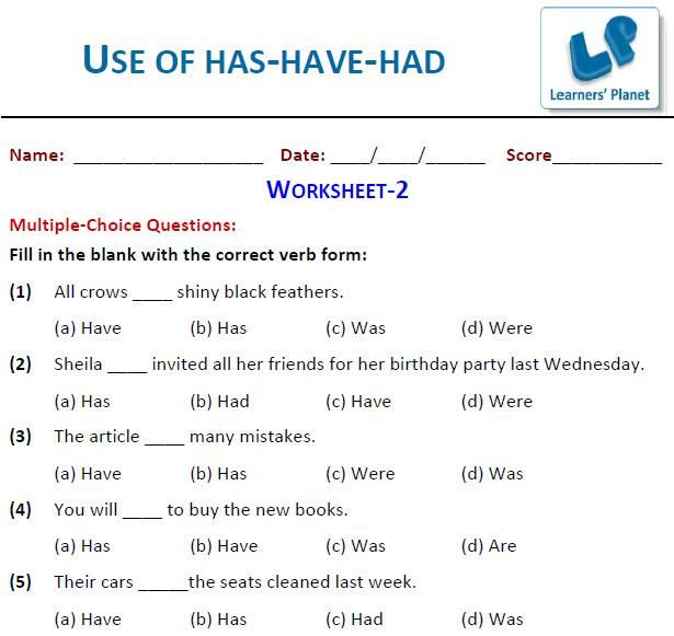 English Worksheets For Grade 3 Verbs