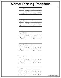 Name Tracing Worksheets Pdf