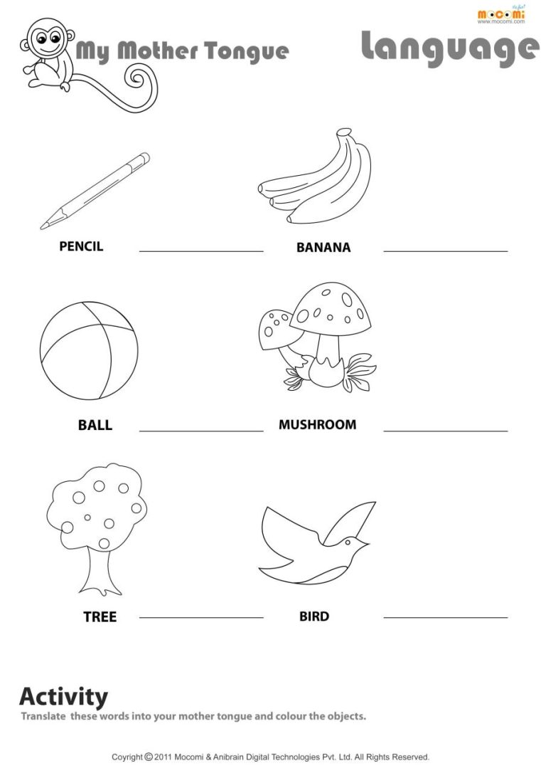 Fun Worksheets For Kids Kindergarten