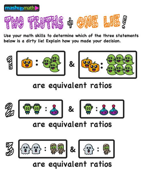 Two Truths And A Lie Math Worksheet