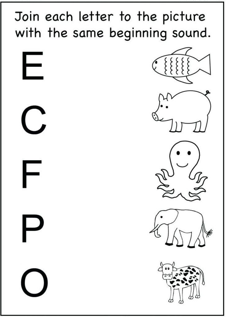 Letter Preschool Worksheets For 4 Year Olds