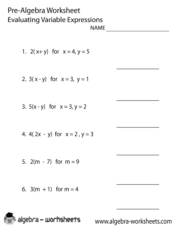 Year 6 Algebra Worksheets Pdf