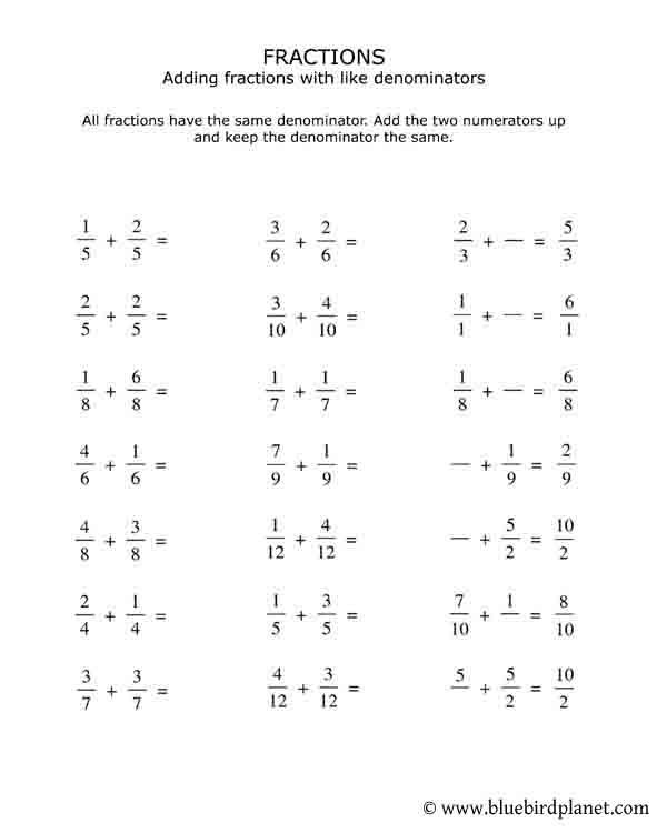 Fractions Worksheets Grade 2 Pdf