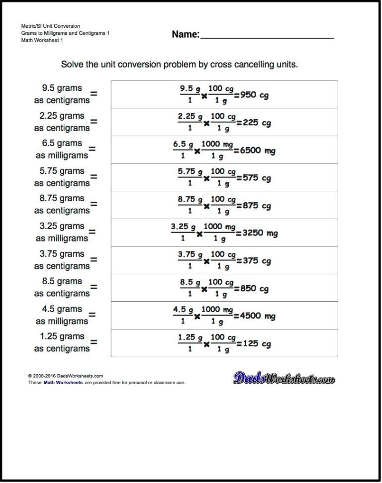 Dimensional Analysis Worksheet With Answers Pdf Physics