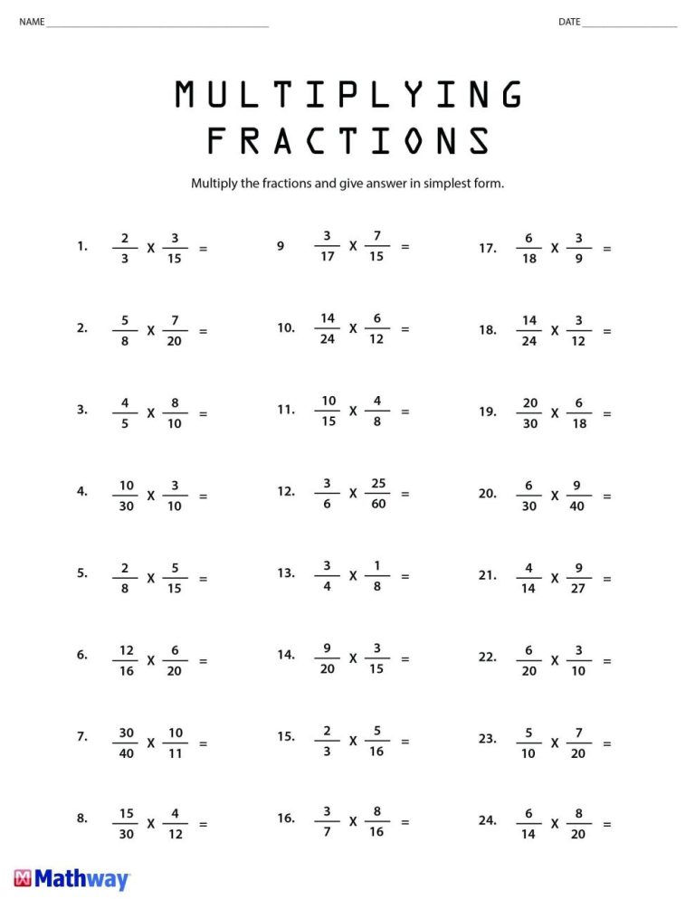 Fractions Worksheets Grade 3 With Answers