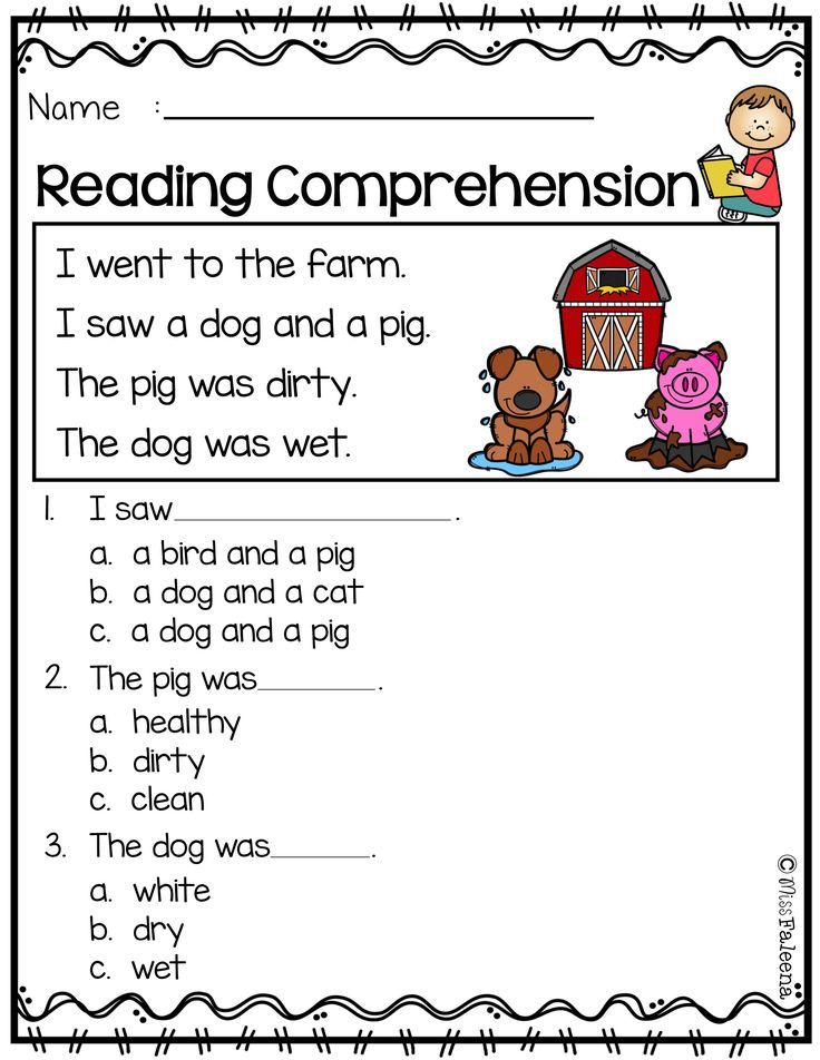 Kindergarten Worksheets Reading Free