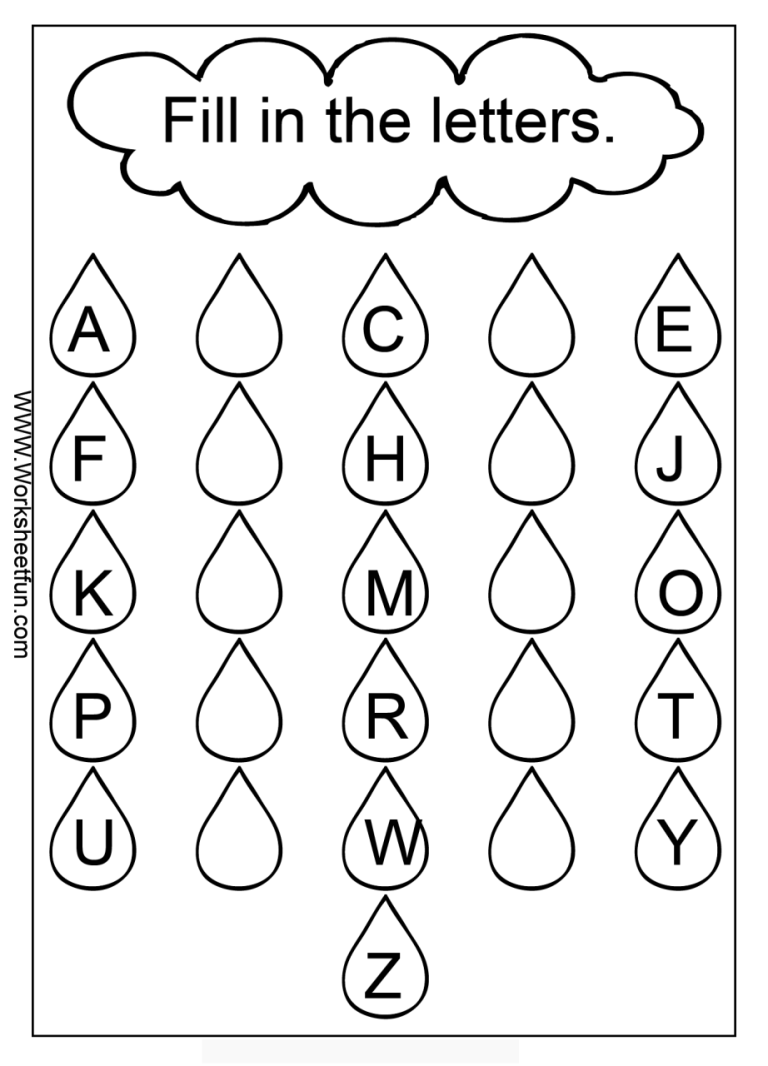 Alphabet Worksheets Free Abc Letter Find Printable