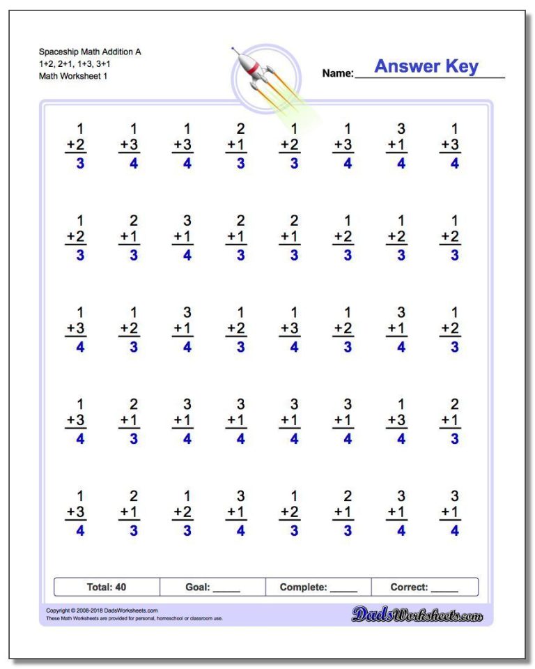 Math Worksheets For 4th Grade With Answer Key