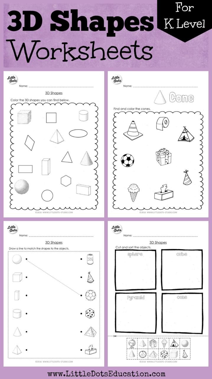 Preschool Worksheets Age 3 Shapes