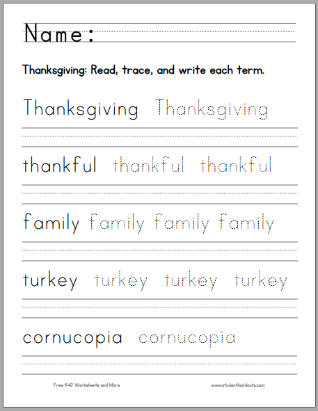 Handwriting Worksheets For Kindergarten Pdf