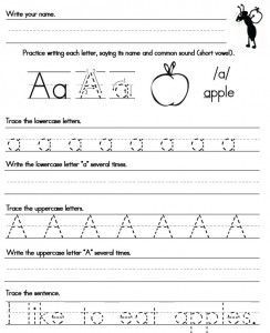 Handwriting Practice For Preschoolers Printables