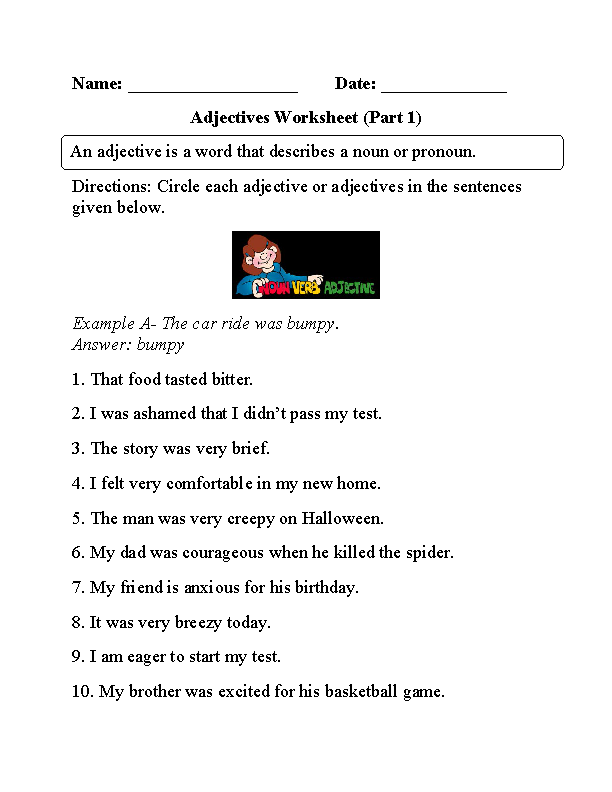 Nouns Worksheet For Grade 5 With Answers