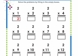 Multiplication Worksheets Grade 2 Free