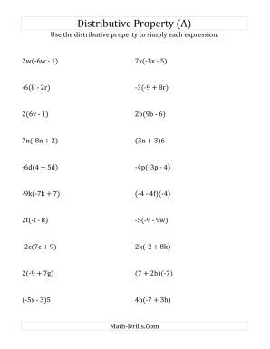 Algebra Worksheets Grade 8 With Answers