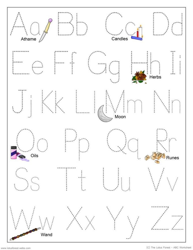 Free Printable Alphabet Worksheets For 3 Year Olds