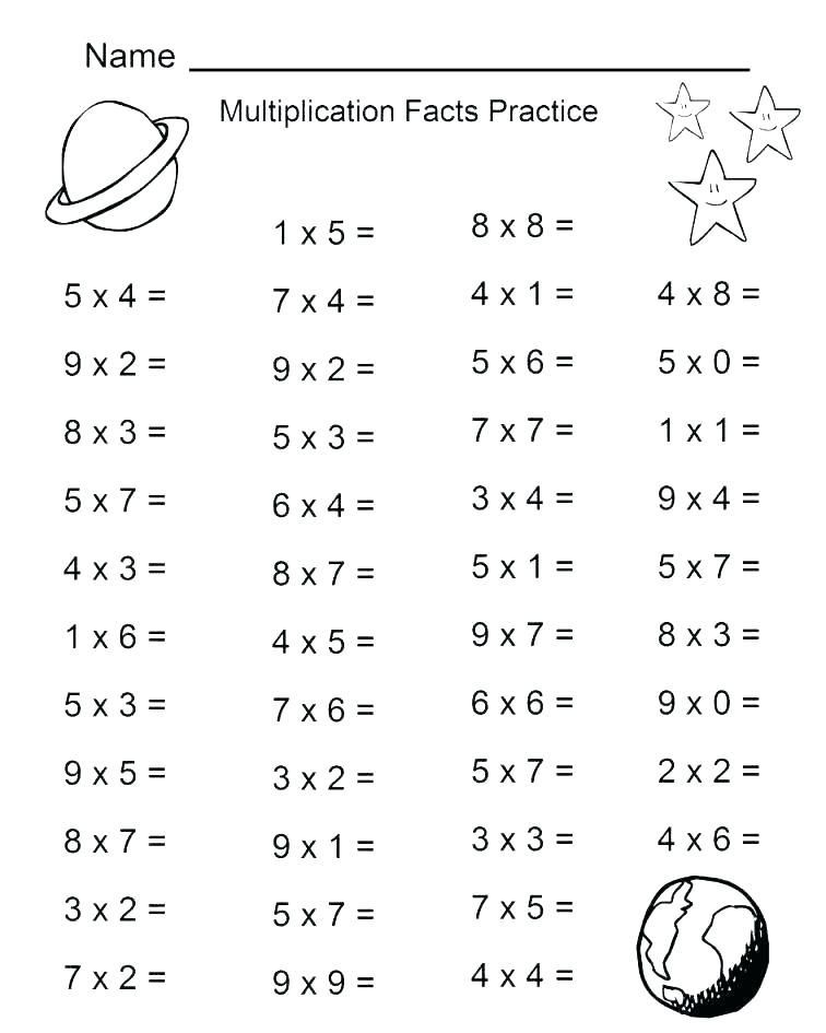 Multiplication Worksheets Grade 4 Printable