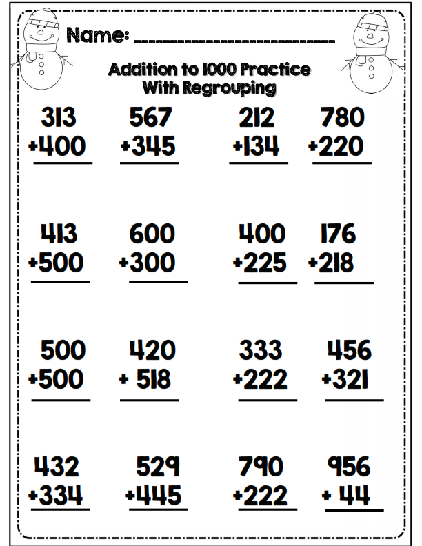 Printable 3rd Grade Math Worksheets Common Core