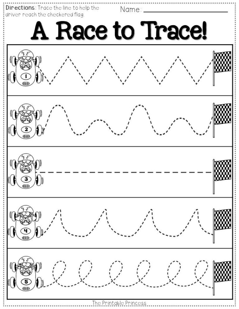 Preschool Tracing Worksheets For 3 Year Olds