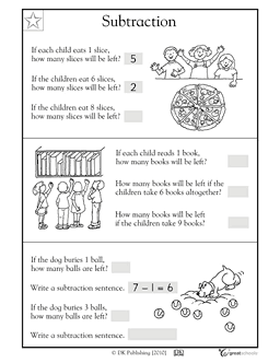 Free First Grade Math Word Problems Worksheets