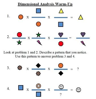 Dimensional Analysis Worksheet 1 Answer Key