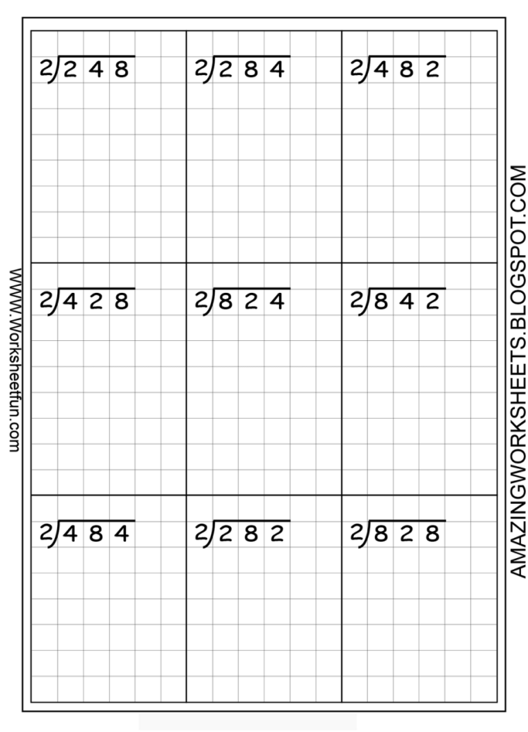 6th Grade Long Division Worksheets With Remainders